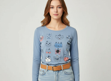 t shirty cats: Reserved, Women`s T-shirt, size S