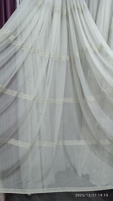 Тюли: Воздушные тюлевые шторы с вышивкой - Материал: легкий полупрозрачный — 2