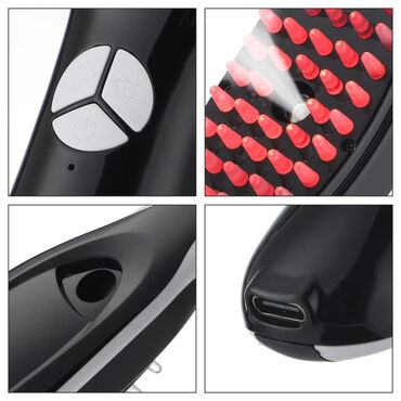 Električne četke za kosu: LED laserska četka za kosu sa masažom vlasišta i raspršivanjem - — 2