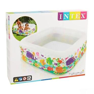 İdman və istirahət: Hovuz "İntex"Intex hovuzu (159 x 159 x 50) – kvadrat forması ilə — 1