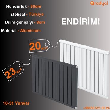 Elektrikli qızdırıcılar və radiatorlar: Alüminium Radiatorlar🔥