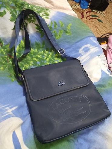 Классические сумки: Сумка через плечо Lacoste, тёмно‑синяя - Формат: вертикальная — 4