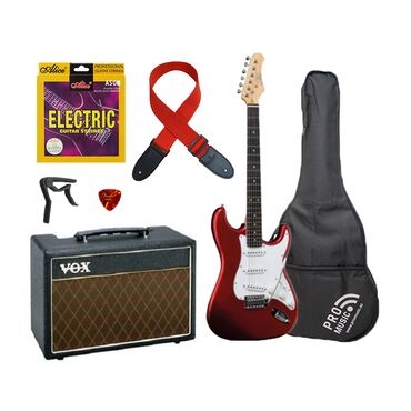 gitara temiri: Eko S-300 Red & Vox Dəsti ( Gitara Elektro gitara dəsti amp