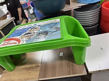 завтрак: Детский стульчик Пластиковый столик-поднос Texnoplast F.SH.B — 1