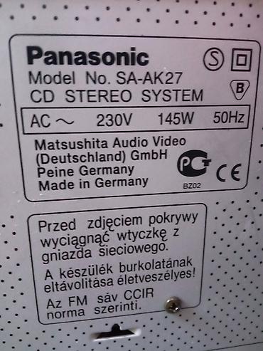 Musiqi mərkəzləri: Panasonic SA-AK27 Musiqi mərkəz Panasonic SA-AK27 Винтажный — 11