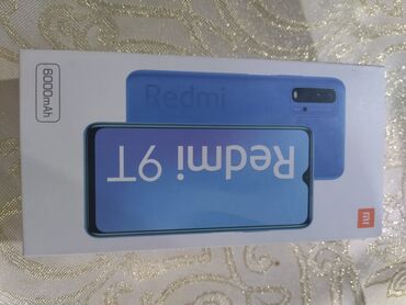 a95 qiymeti: Xiaomi Redmi 9T, 128 GB, rəng - Göy, 
 İki sim kartlı, Face ID, Düyməli