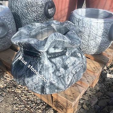 cupavi prekrivaci: Dekorativna betonska žardinjera – model „vreća“ - Materijal: armirani — 1