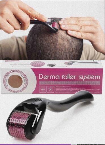 Dəriyə qulluq üçün aksessuarlar: ✅Dermaroller 540 basliqi iynelidi uze saclara istifade.edende hefif — 6