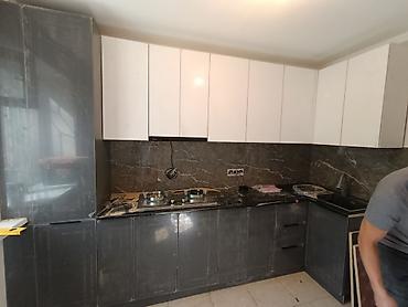 silver kitchen: Кухонный гарнитур угловой, современный дизайн - Планировка — 4