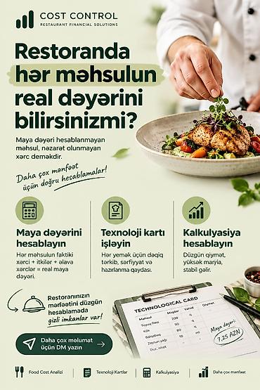 topdan satış saytlari: Cost Control – Restoranlar üçün maliyyə həlləri Xidmət: Yemək və — 1