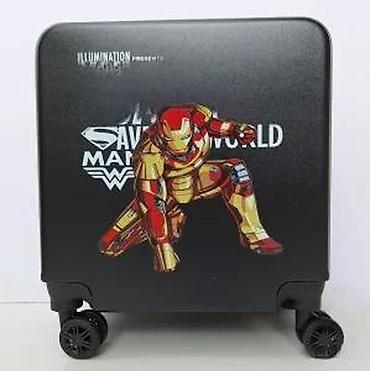 Putni koferi i torbe: Set kofera sa motivom superheroja – 2 dela - Dizajn: crni kofer i — 20