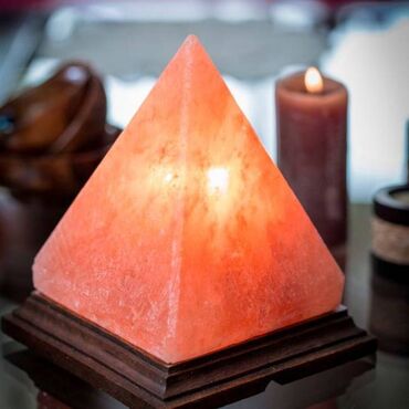 поис: Соляная лампа Пирамида из гималайской соли, маленькая. Соляная лампа