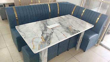 silver kitchen: Кухонный мягкий уголок, Новый, В рассрочку, Дерево, цвет - Серый — 5