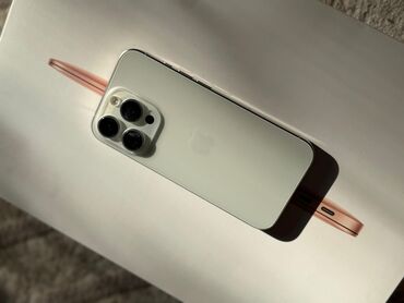 iphone x цена ош: IPhone 15 Pro, Б/у, 256 ГБ, White Titanium, Защитное стекло, 100 %