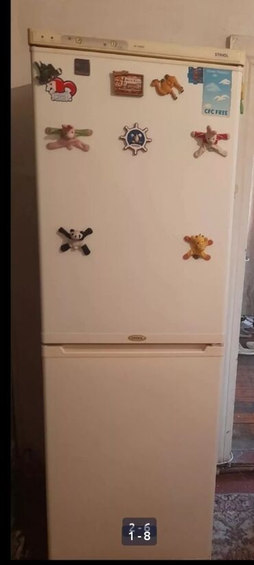 холодильник для выпечки: Холодильник Stinol, Б/у, Двухкамерный, No frost, 60 * 185 *