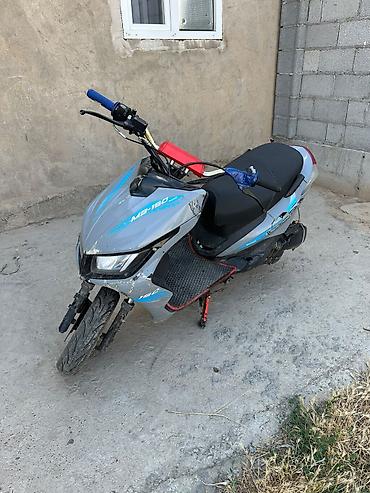 мопед 150 кубов: Скутер MB-150 (150 см - Кузов: спортивный дизайн, серо-голубой окрас — 4