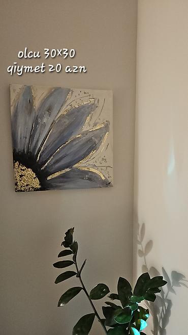 Şəkillər, tablolar: Rəsm əsərləri – əl işi 1) Mövzu: Ay - Dairəvi teksturalı tablo — 8