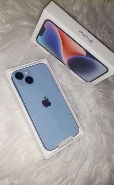 оригинал зарядка айфон цена бишкек: IPhone 14, Жаңы, 128 ГБ, Көгүлтүр, Коргоочу айнек, Каптама, 92 %