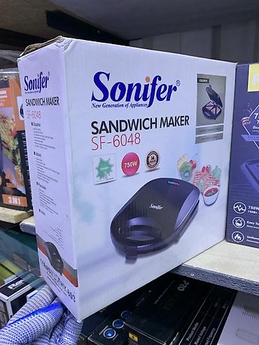 Тостеры: Сэндвичница Sonifer SF-6048 - Мощность: 750 Вт — быстрый разогрев и — 1