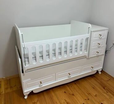 mebel satılır: Oğlan və qız üçün, Yeni, Dördbucaq, Beşik, Dəst ilə, Matras ilə, Yellənmə mexanizmsiz