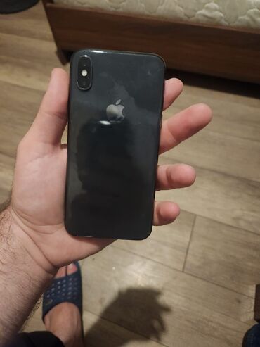 apple x ikinci el: IPhone X, 256 ГБ, Черный, Face ID, С документами