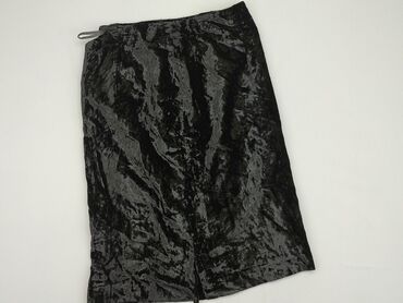 zamszowa spódnice czarne: Skirt, L (EU 40), condition - Good