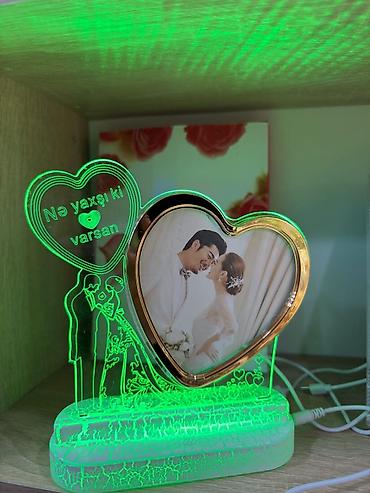 8 element parfüm: LED işıqlı foto çərçivə – ürək formalı - Ürək formalı əsas hissə — 1
