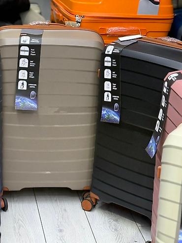 Чемоданы: Чемодан, Новый, Большой (более 70 л), Вращающиеся колеса на 360°, Кодовый замок, На колесах — 9