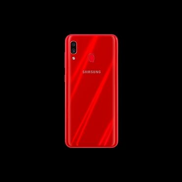 Samsung A30, Б/у, 32 ГБ, цвет - Красный, 2 SIM