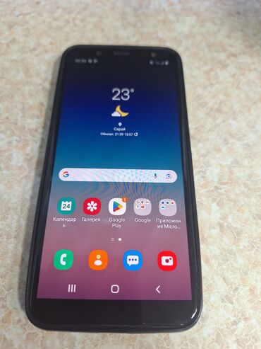 samsung 60 fps veren telefonlar: Samsung Galaxy A6, 64 GB, rəng - Qara, Düyməli, Sensor, Barmaq izi