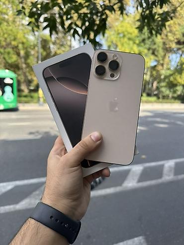 iphone satislari: IPhone 16 Pro Max, 512 GB, Desert Titanium, Face ID — 1