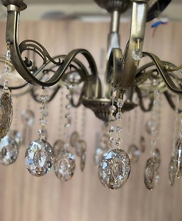 ucuz tül perdeler: Çılçıraq, 10 və daha çox lampa, Metal — 2