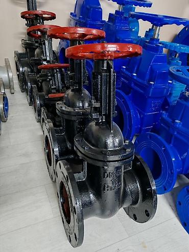 Известь: Задвижка чугунная 30ч6бр (Ру 10/16) — Фланцевая, с выдвижным шпинделем — 11