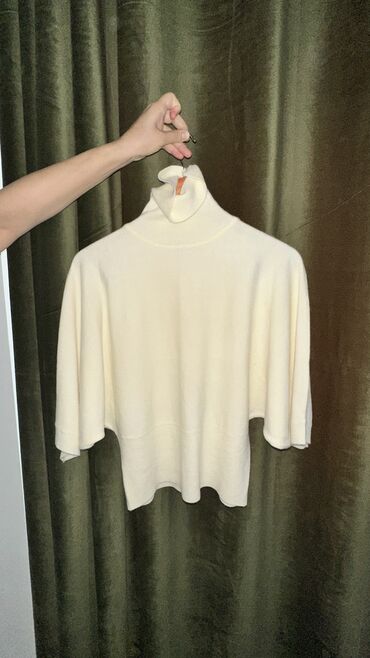 женские кофты летучая мышь: Блузка, Классикалык модель, Solid print