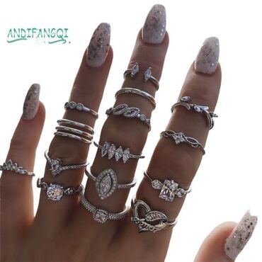 Prstenje: Set prstenja tibetansko srebro 1200 din — 17