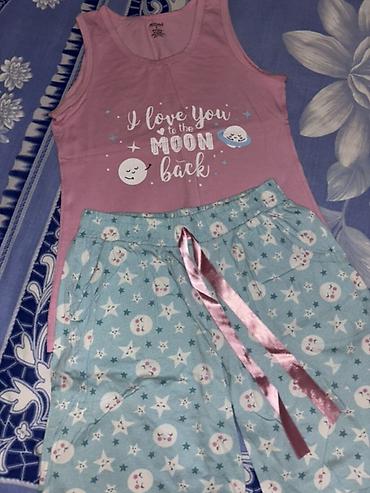 ev desti: Qadın pijama dəsti ikinci əl. Az geyinilib, S ölçü. İşlək — 2