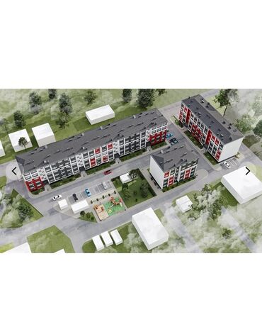 частный дом кызыл аскер: 2 комнаты, 64 м², 103 серия, 3 этаж, ПСО (под самоотделку)