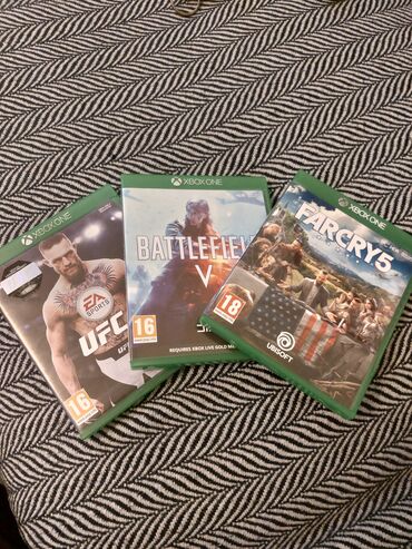 xbox disk: Ufc 3-35 battlefeild 5-35 farcry 5-35 ucunu birden alana cuzi endirim