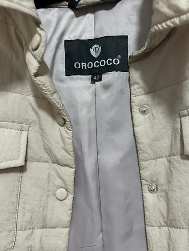 корона для головы: Стеганая куртка-жакет OROCOCO - Цвет: светло-бежевый (молочный). - — 3