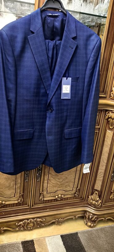 Kostyumlar: Carlo Bellucci kişi kostyum gödəkçə - Rəng: dərin lacivərt, xırda — 1