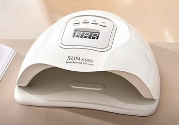 продается швейный цех: Лампа для сушки ногтей SUN X5 Plus белого цвета с дисплеем и кнопками