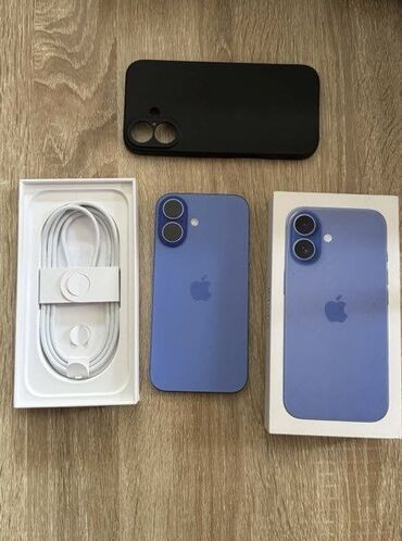 Apple iPhone: IPhone 16, 128 GB, Zəmanət, Simsiz şarj, Face ID