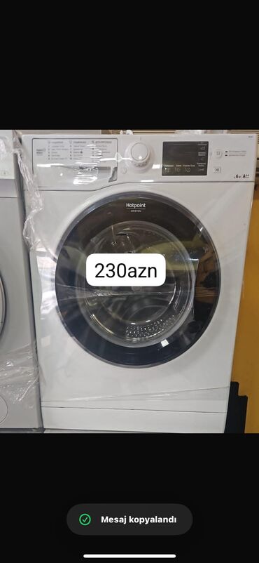 Paltaryuyan maşınlar: Paltaryuyan maşın Hotpoint Ariston, 6 kq, İşlənmiş, Avtomat, Kredit yoxdur