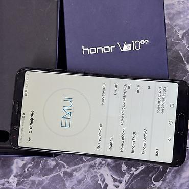 Honor: Honor View 10, Б/у, 128 ГБ, цвет - Черный, 2 SIM — 4