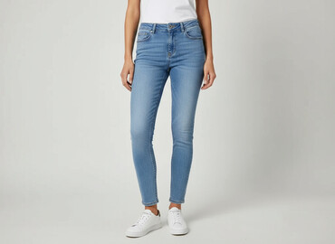 dżinsy z łańcuchem: Denim, Jeansy damskie, rozmiar S