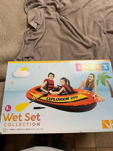 Надувная лодка Intex Wet Set Collection Explorer 200. Совершенно