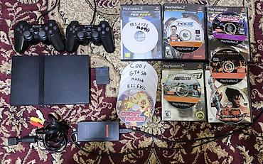 iphon 1: PlayStation 2 Slim:normal vəziyyətdədir,arxada biraz cızığı var amma — 1