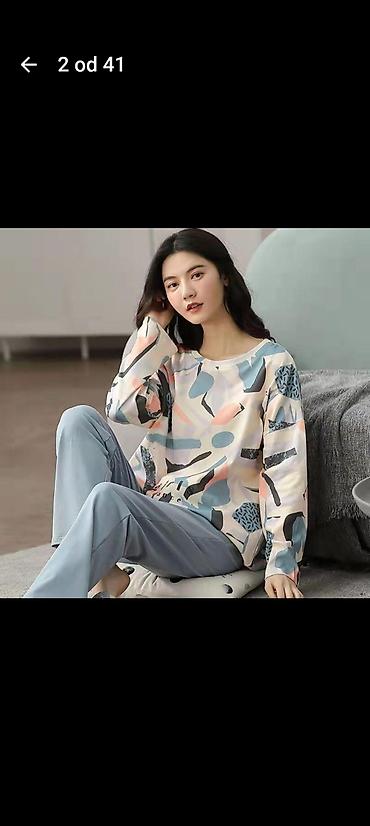 Pidžame: Ženske pidžame – dvodelni kompleti - Gornji deo: dug rukav, udoban — 2