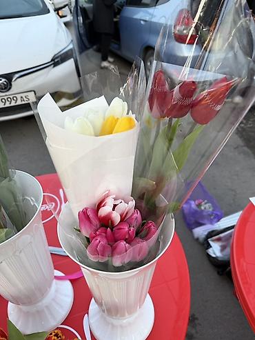 Букеты из живых цветов: Тюльпаны – свежие срезанные цветы и готовые букеты - Разнообразие — 9