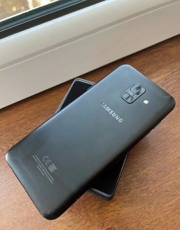 samsung a6 2018: Samsung Galaxy A6, 32 GB, rəng - Qara, Sensor, Barmaq izi, İki sim kartlı